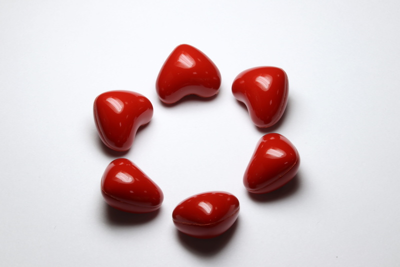 candy heart, red, pharmacist, capsule, no people, directly above, prescription, food, indoors, valentines day - holiday, temptation, medium group of objects