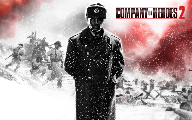 Company of Heroes, front view, sign, adult, three quarter length, communication, men, game, sports equipment, red, aggression, smoke - physical structure