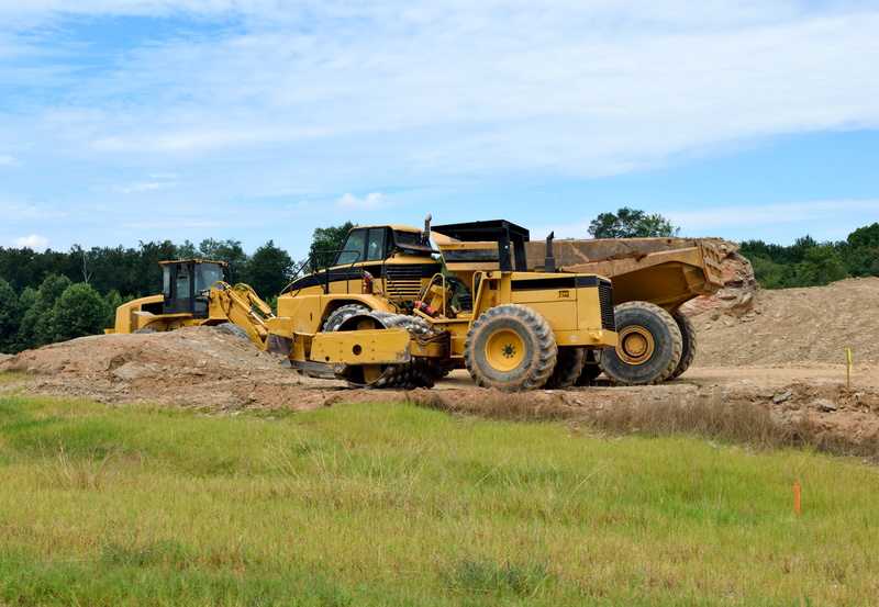 builder, engineer, land vehicle, safety, landscape, project, construct, field, architecture, nature, work, cloud - sky, industrial, machinery, sky, mode of transportation