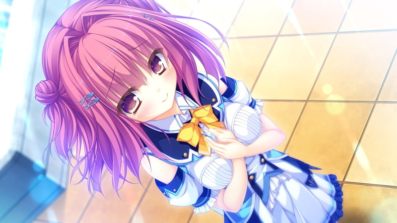 narumi, visual novel, white, character, girls, hair, tearstilla, pink, visual, novel, marine, 1080P, narumi marine, anime, woman, kujiragami no tearstilla