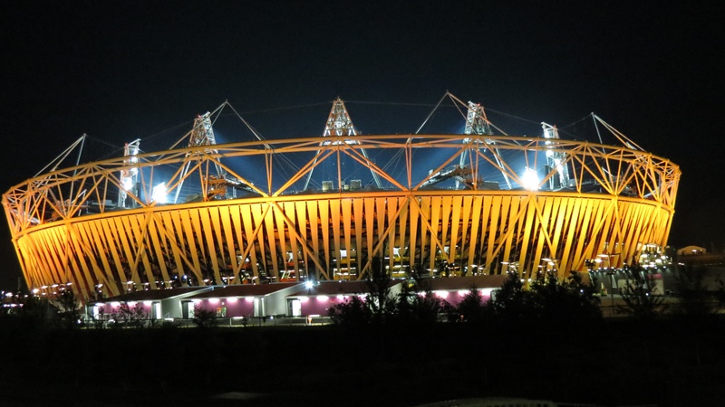 stadium, glowing, outdoor, transportation, travel destinations, olympic games, athletic, goal, games, sport, city, gray, contest, team, bridge - Man Made Structure