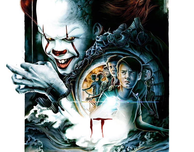 dark, clown, movie, 1080P, (2017), horror