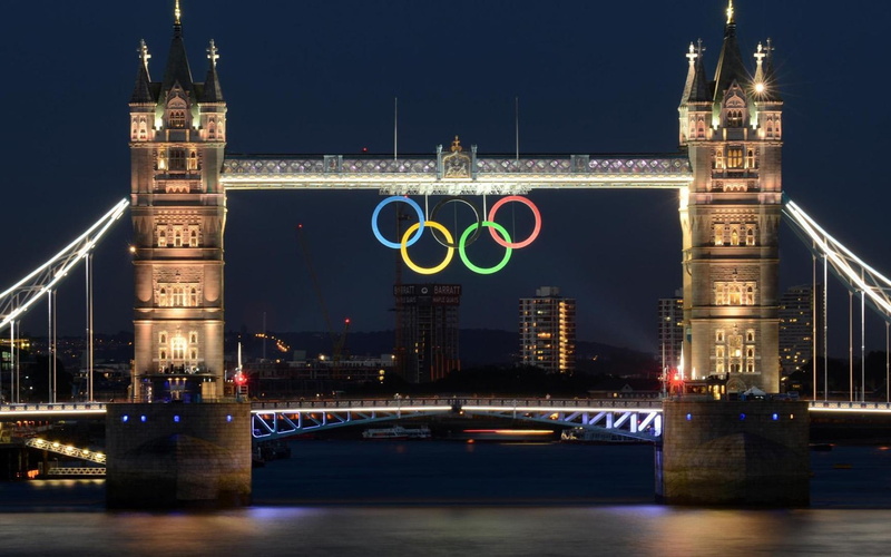 olympiade, circles, london, 2012, bridge, 1080P, athletes, olympics