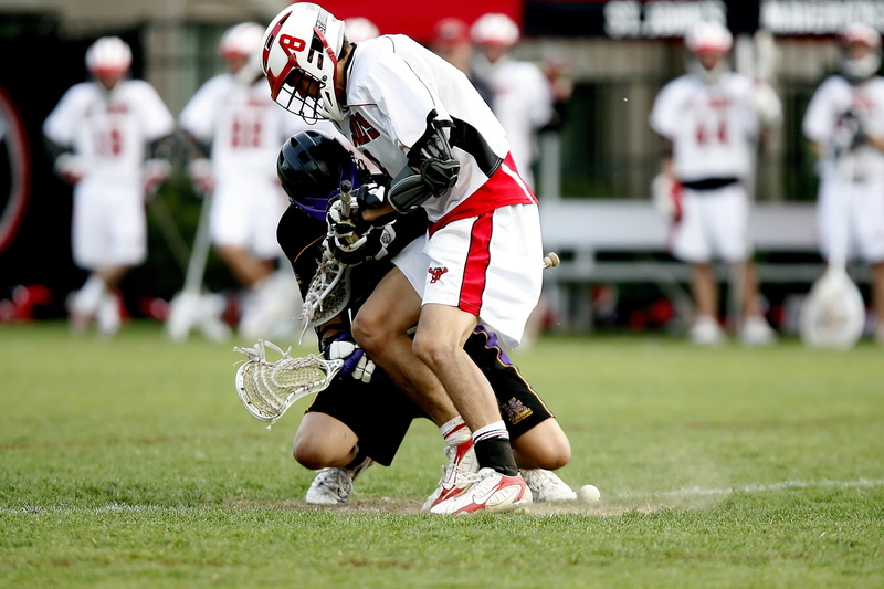 Game, Lacrosse, compete, helmet, padding, playing, american football - ball, people, action, athletic, sports team, outdoors, player, 2K, aggressive, competitive sport