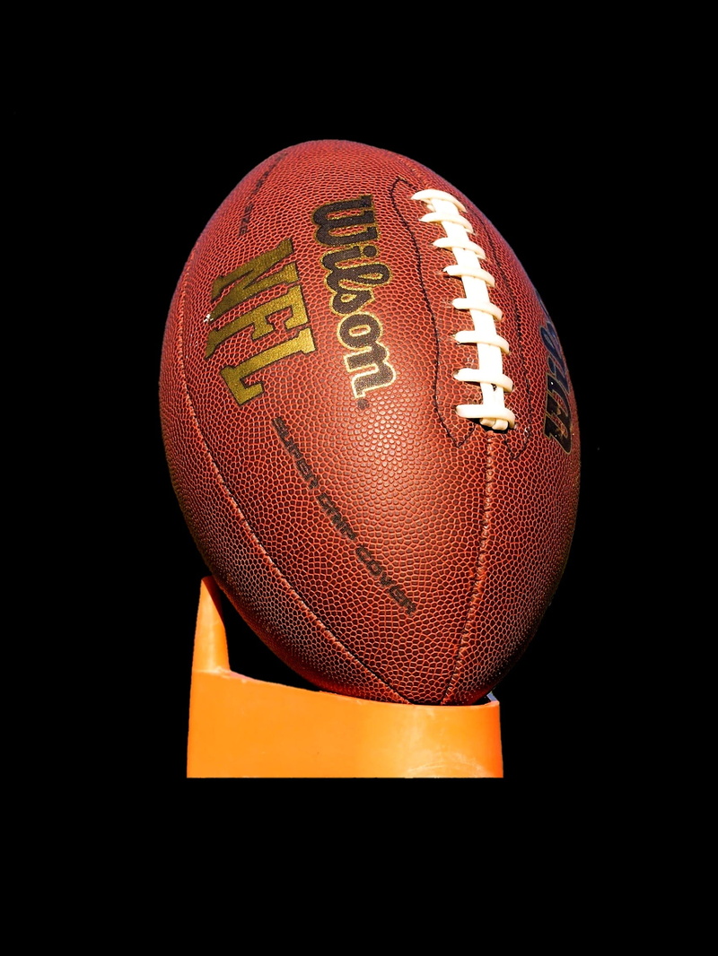 pattern, night, 1080P, ball, black background, single object, leathercraft, orange color, text, american football, red, textured, still life, american football - ball