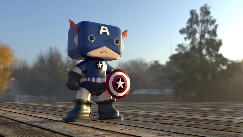 4K, sunlight, model, toy, animal representation, captain, representation, focus on foreground, outdoors, nature, classic, childhood, tiny, wood - material