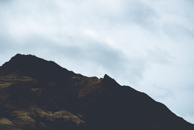 formation, moke lake, non-urban scene, tranquil scene, hill, stone, cloud - sky, dark, contrasting, scenics - nature, environment, mountain, mountain range