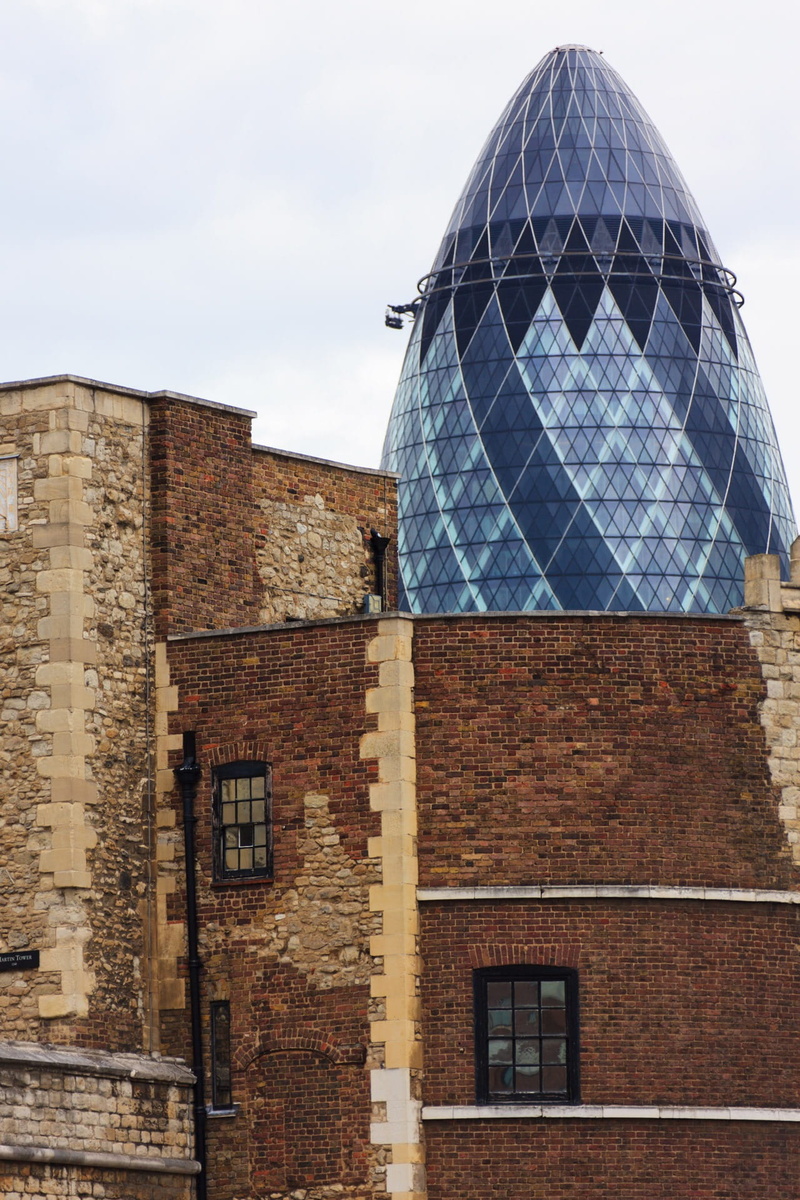 no people, building exterior, urban, day, travel destinations, tower, dome, contemporary, city, Ancient, contrast, wall, low angle view, Antique, built structure