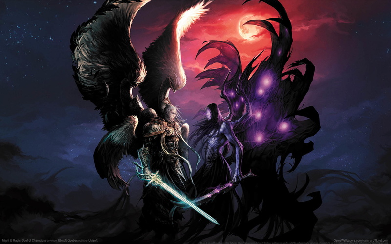 game, Might andamp; Magic: Duel of Champions, 1080P, swords, wings, warriors, the opposition
