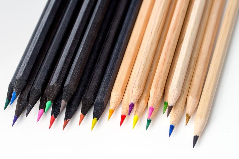 colored pencils, craft, art and craft, artwork, side by side, color, drawing, choice, writing instrument, large group of objects, variety, collection, coloring