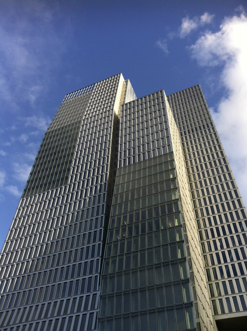 height, architecture, low angle view, no people, office building exterior, cloud - sky, window, frankfurt am main germany, nature, modern, tower, sky, skyscraper