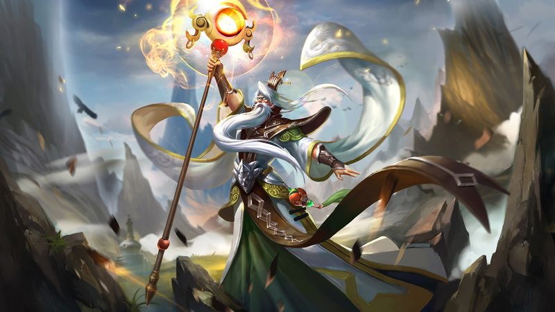 powerful, king, gaming, glory, 1080P, five, skin, ginger, heroes, mage, master