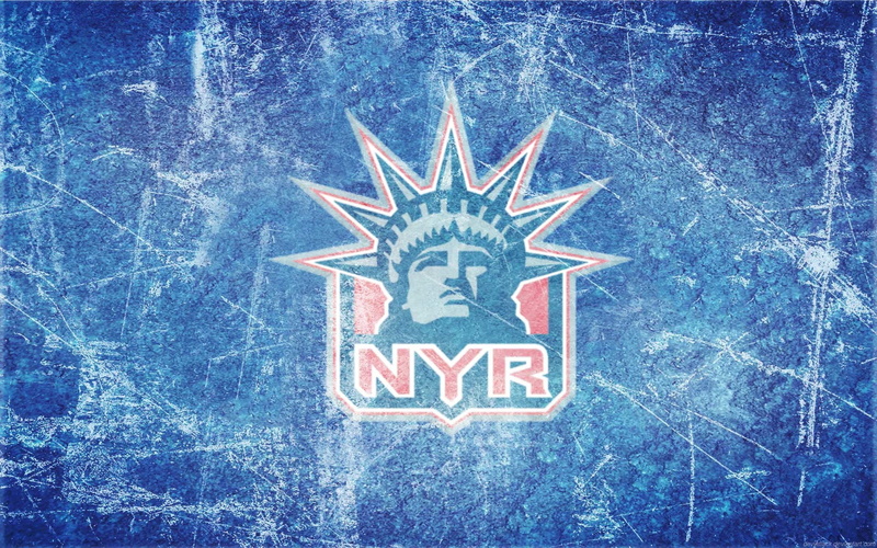 logo, emblem, ice, National Hockey League, the statue of liberty, hockey club, 1080P, NHL, New York Rangers