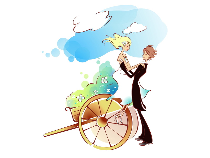 creativity, coach, nature, shape, multi colored, vector, blue, bicycle, smiling, backgrounds, fun, men, drawing, love, wheel, women, 720P, people, embrace