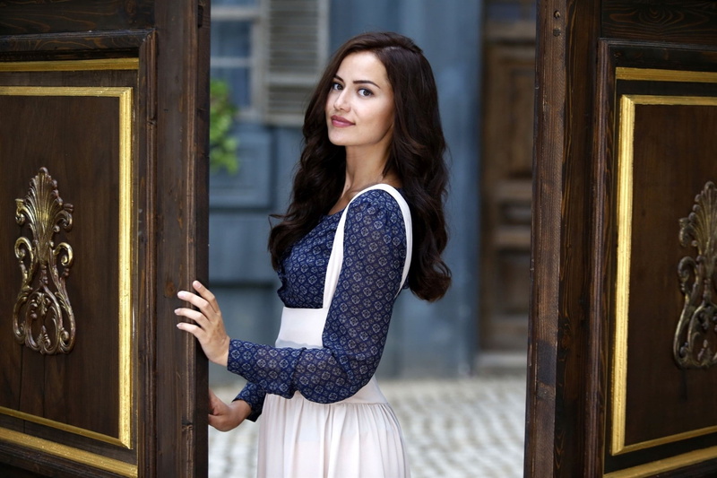 long hair, 720P, women, Fahriye Evcen, brunette
