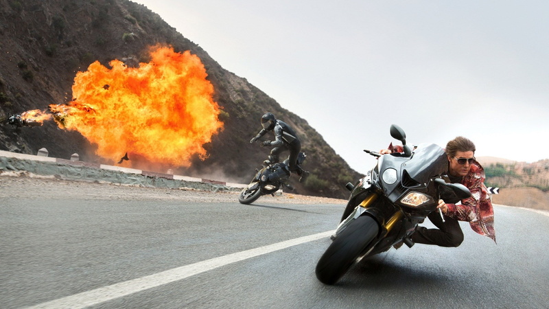 fire - natural phenomenon, fire, mission impossible rogue nation, nature, people, air vehicle, emotion, military, men, warning sign, road, adult, transportation