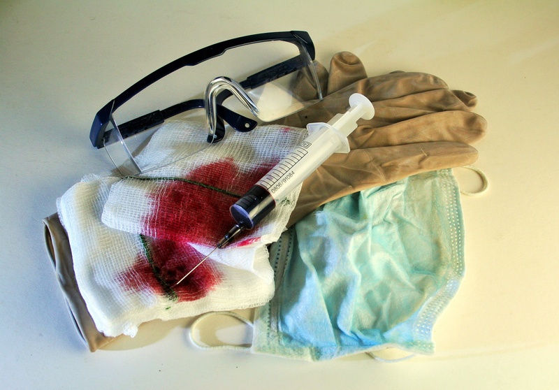 protection, equipment, personal accessory, mask, hazard, medical supplies, no people, still life, 2K, precaution, art and craft, needle, textile, table