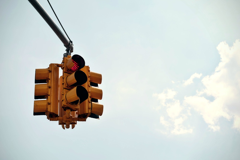 red light, sign, street, transportation, guidance, red, slow, city, traffic light, no people, safety, junction, road, road signal, light, outdoors, stoplight