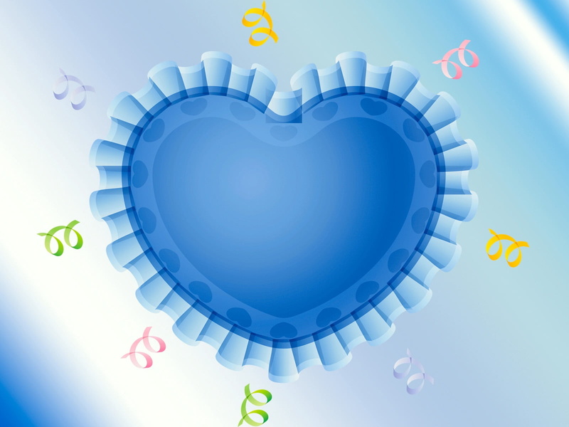 vector, shaped, blue background, three dimensional, connection, love, gear, colored background, heart Shape, digital composite, decoration, digital, circle