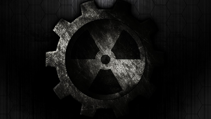 old, geometric shape, machine part, art and craft, dark, circle, metal, abandoned, 1080P, pattern, grey, close-up, shape, machinery, radiactive, no people