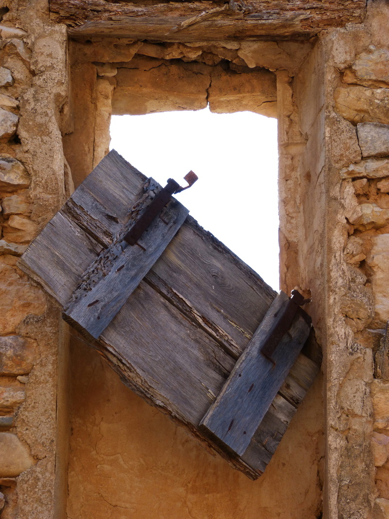 safety, Window, Broken, day, Ruin, outdoors, weathered, house, stone house, 4K, wood - Material, building, stone wall, Metaphor, run-down, low angle view