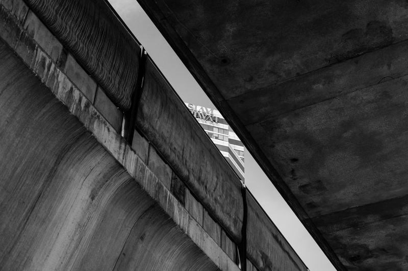 weathered, nature, tunnel, pattern, low angle view, concrete, wall - building feature, day, 5K, window, bunker, building exterior, dam, staircase, water