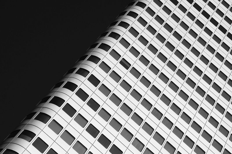 5K, facade, black background, ceiling, skyscraper, office Building, building Exterior, construction Industry, black And White, modern, business, architecture