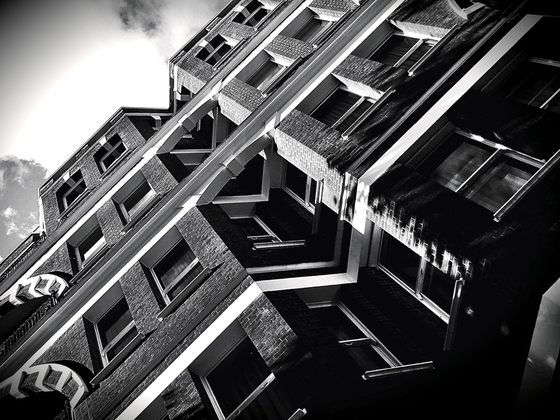 facade, design, architectural design, window, brickwall, rise, day, nature, builinding, urban, city, reflection, 2K, building exterior, low, outdoors
