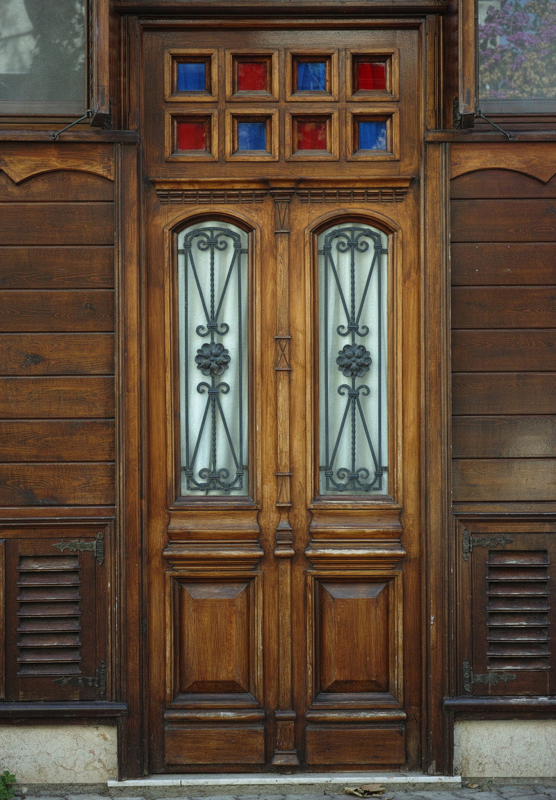 Wood, no people, street, window, wall, day, Home, brown, architecture, beautiful, city, istanbul, Old, Door, built structure, 4K, closed, entrance, wood - material