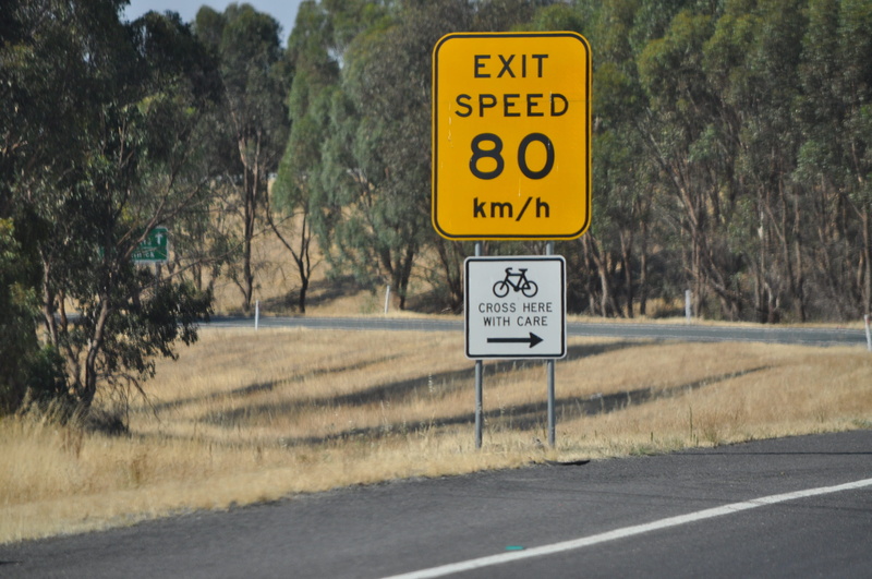 yellow, speed, day, road sign, 80km, guidance, nature, plant, tree, no people, warning sign, information sign, output, symbol, signs, outdoors, road, information