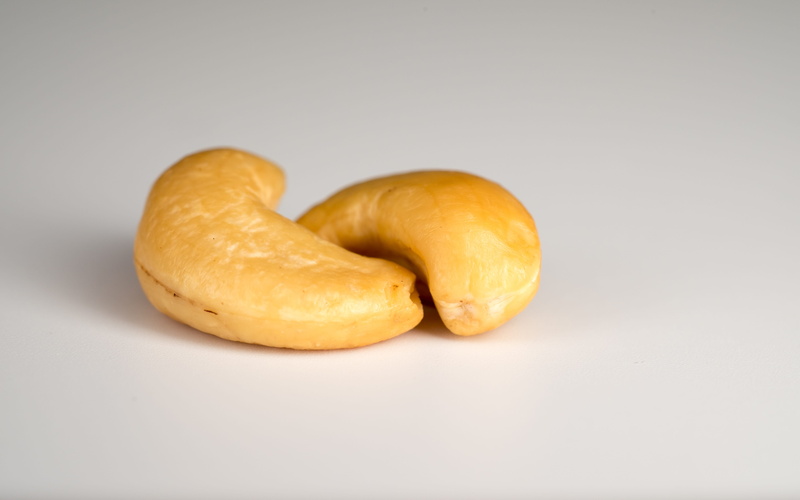 appetizing, wellbeing, tasty, cut out, Food, Cashew, vitamins, useful, closeup, still life, temptation, grain, single object, white background, breakfast