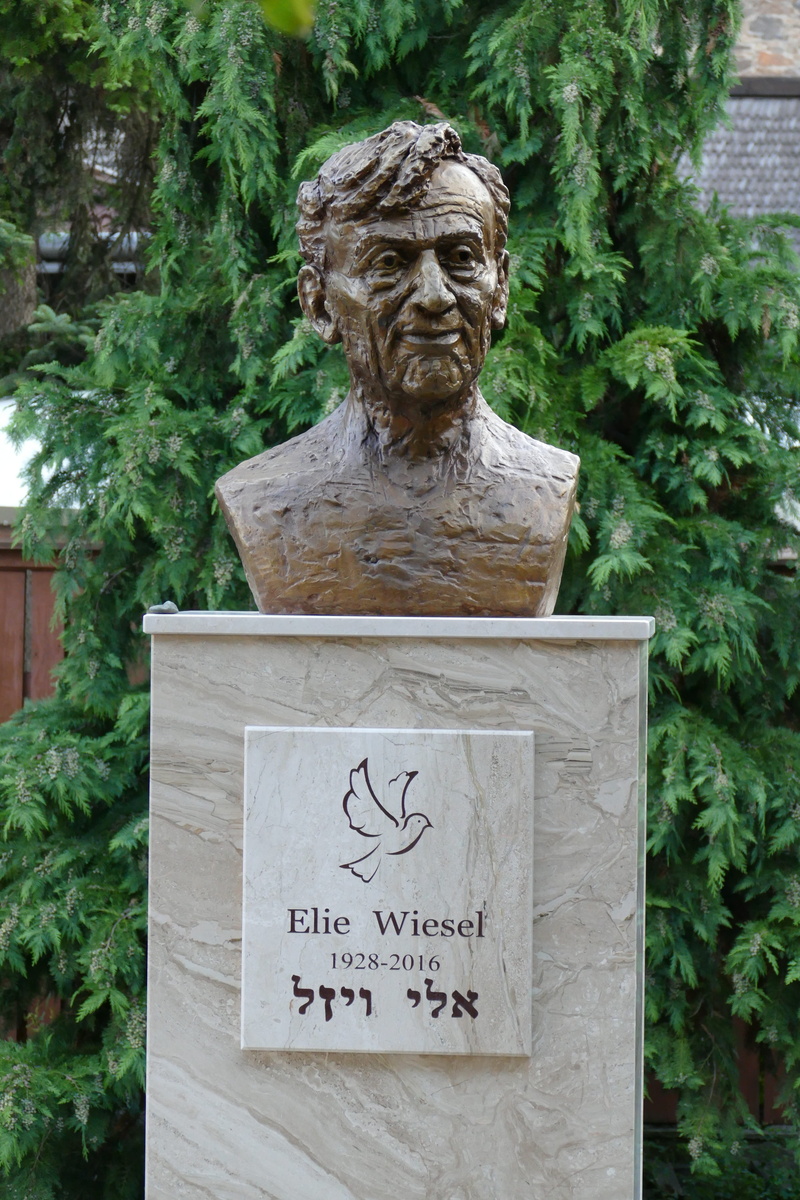 writer, growth, 5K, art and craft, religion, statue, creativity, sculpture, day, nobel prize, nature, male likeness, elie wiesel, message, western script
