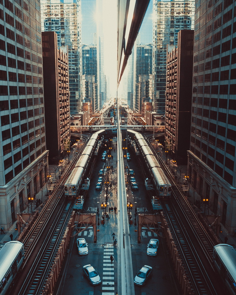 skyscrapers, architectural design, offices, built structure, transportation, buildings, mode of transportation, tall, tall - high, trains, contemporary