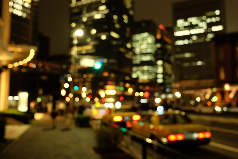 1080P, motion, japan, city, no people, bokeh, car, building exterior, built structure, tokyo, road, chiyoda-ku, architecture, nightlife, city life, transportation