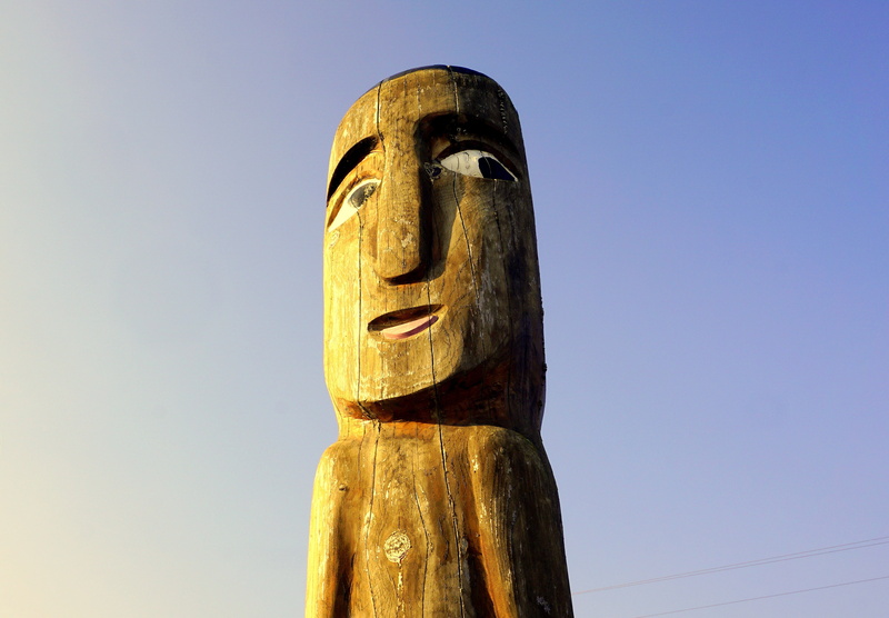 carving, civilization, cultures, sky, architecture, american indians, craft, art and craft, low angle view, creativity, sculpture, belief, human representation