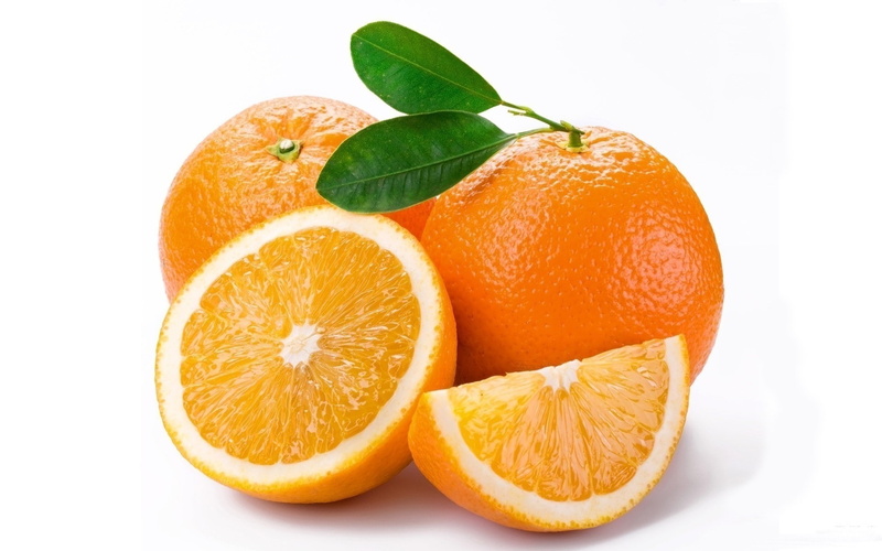 indoors, Leaf, Oranges, vegetarian food, antioxidant, cut out, slice, freshness, Half, juicy, healthy eating, food, orange color, White background, fruit