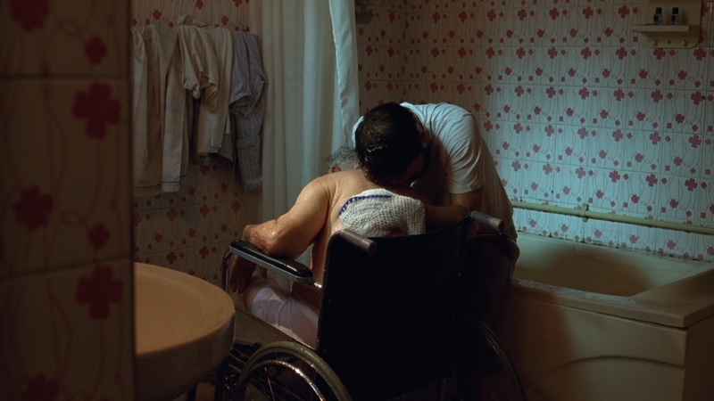 casual clothing, depression - sadness, one person, hairstyle, adult, illness, sadness, emotion, patient, wheelchair, indoors, healthcare and medicine, hospital