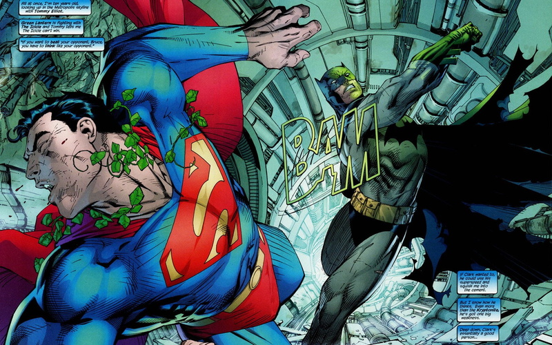 leaves, dialogue, 720P, punching, batman, superheroes, superman, bubble, comics
