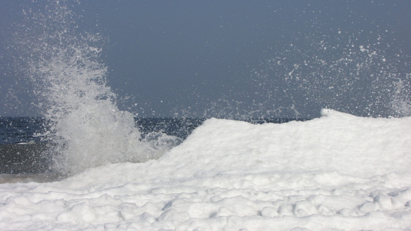 splashing, sea, light, landscape, island, blue, no People, cold temperature, weather, wave, motion, Ice, outdoors, snowy, sport, snow magic, Wintry, nature