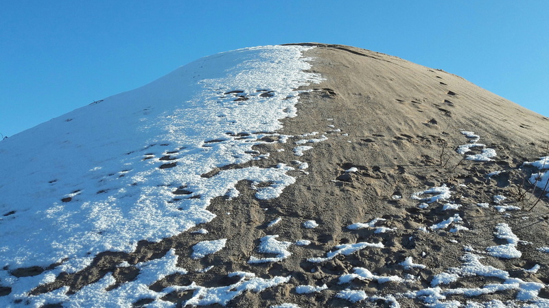 day, blue sky, mountains, mountain range, blue, knoll, beauty in nature, landscape, Contrast, land, mountain, sandberg, Dune, cold temperature, scenics - nature