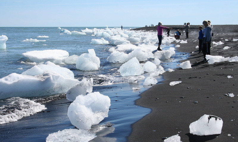 wave, 2K, arctic, sea, landscape, nature, horizon over water, natural, tourism, icelandic, land, frozen, day, Black Sand, water, scandinavia, Iceland