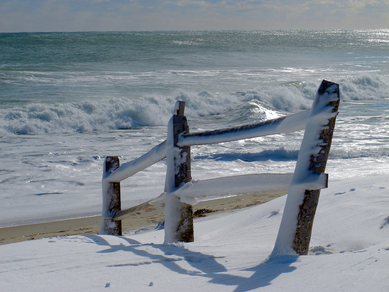 scenery, cape, cold temperature, landscape, Beach, dune, coastal, coast, horizon over water, 2K, land, sunny, water, tranquil scene, wave, Fence, sun