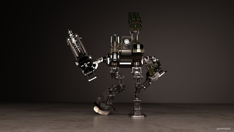3D, 1080P, High Tech, Sci Fi, Machine, CGI, Skull, Robot, Digital Art