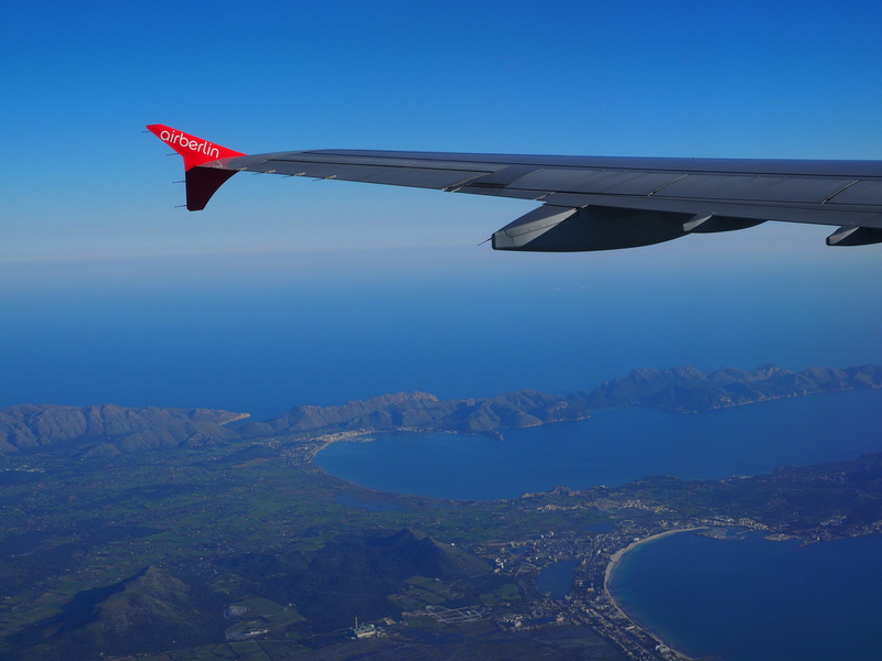 air, mid-air, outdoors, bay of pollenca, transportation, travel Locations, mountain, pollença, booked, landscape, bay of alcudia, wing, air Vehicle, farewell