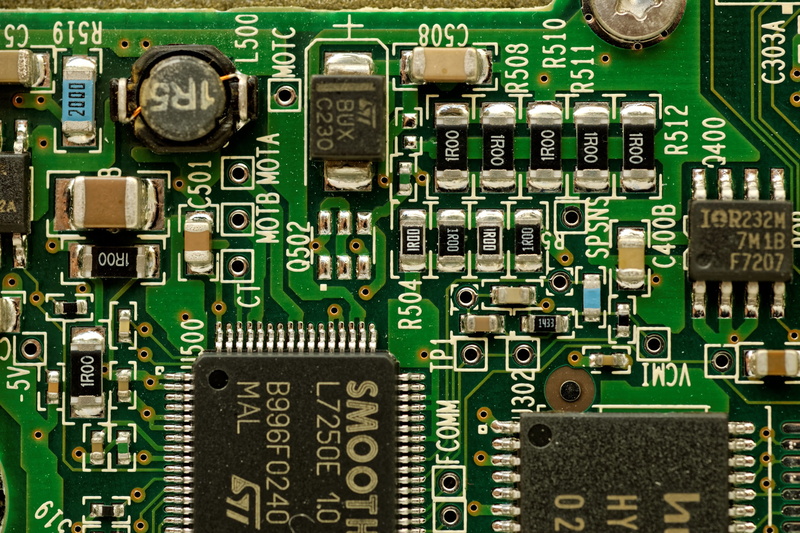 2K, printed circuit board, Electronics, Macro, networking, green color, equipment, technology, connection, directly above, no people, Board, mother board