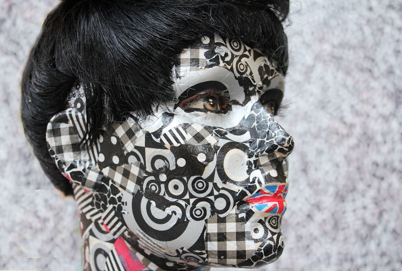 disguise, 5K, mask, offspring, people, display dummy, celebration, portrait, female, human body part, outdoors, day, pattern, representation, human representation