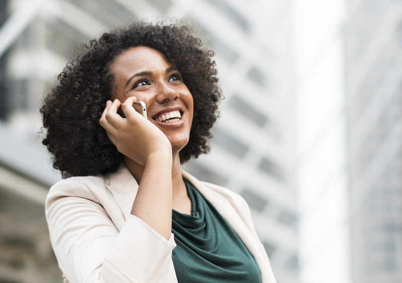 successful, talking, beige, style, positive emotion, using, happiness, female, talk, holding, beauty, technology, hair, tech, city, discussions, wireless technology