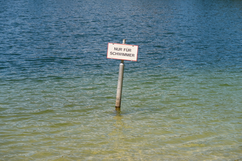 nature, safety, warning Sign, tranquility, communication, Note, wooden post, message, post, day, river, shield, no People, beach, sign, only for swimmers