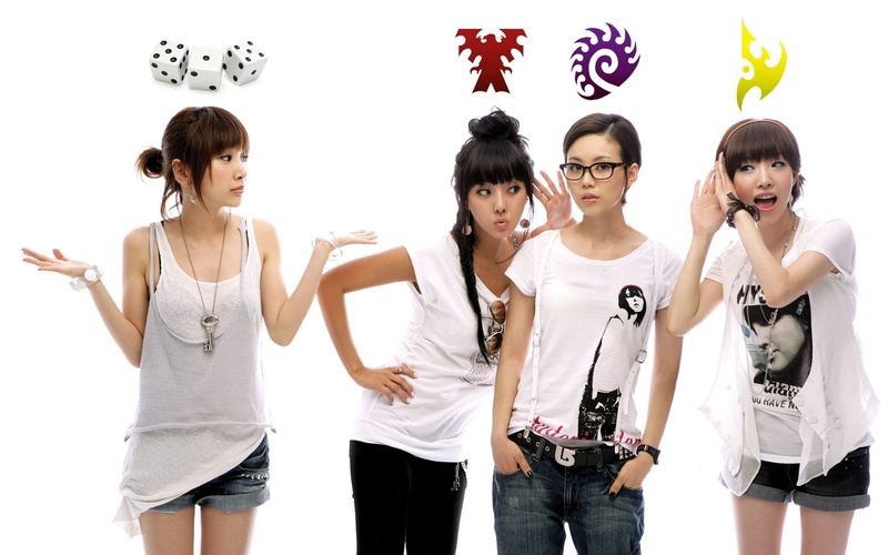 zerg, art, band, music, kpop, brown, x, hd, eyed, terran, starcraft, girls, protoss, entertainment, 1080P
