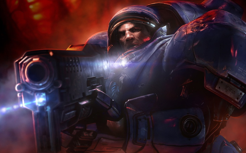 art, 1080P, starcraft, tyrchus, hd, marine, Video Games, x, games, terran, video, ii